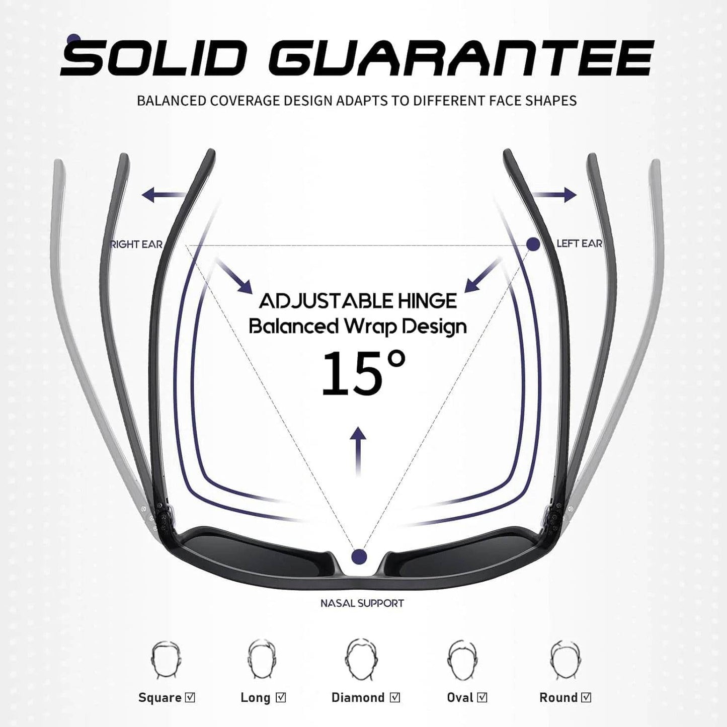 3-Pack Polarized Sunglasses – UV400 Anti-Glare Shades for Men & Women