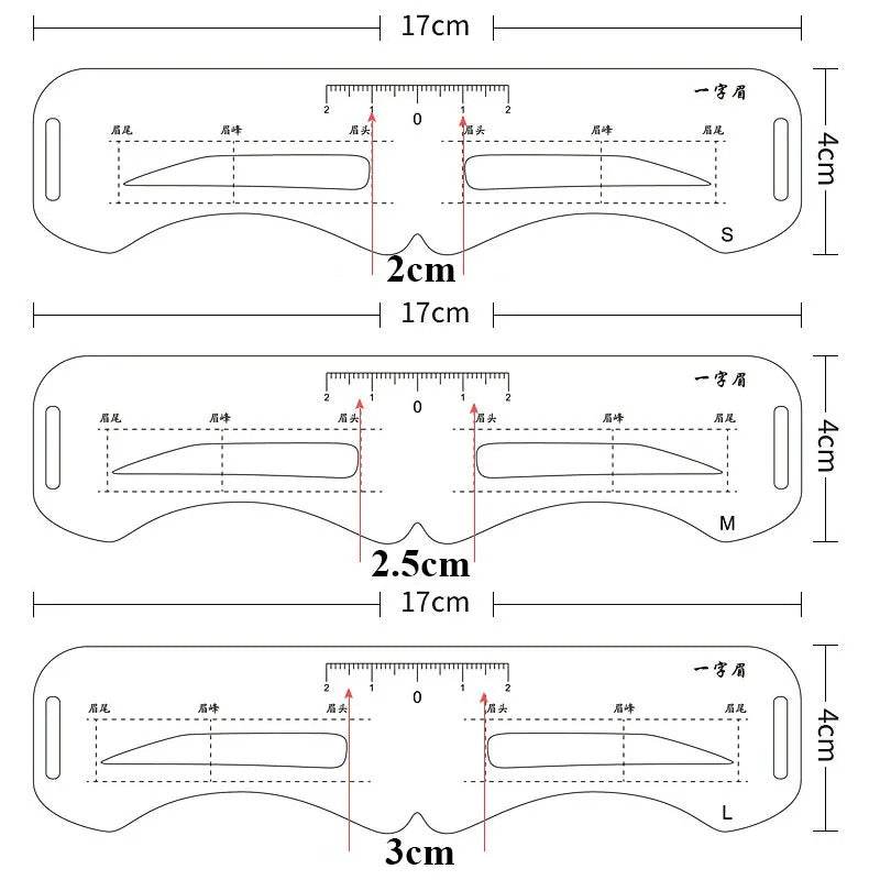 Reusable Eyebrow Stencil Kit – Brow Shaping & Styling Guide with Soft Ruler | Makeup Tool for Precise Grooming & Definition