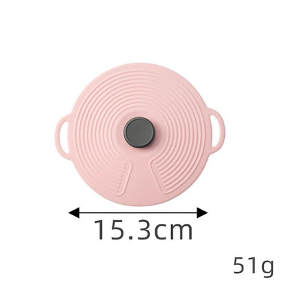 Silicone Fresh-Keeping Anti-Spill Lid – Leak-Proof, Dust-Proof, Reusable Food & Pot Cover for Kitchen Use