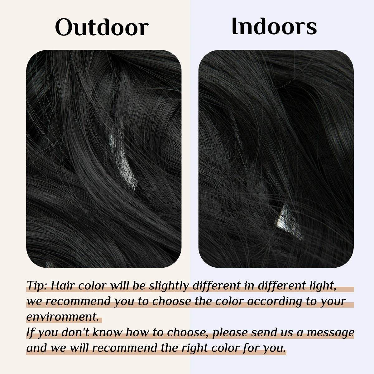 Premium Synthetic Invisible Wire Hair Extensions – Long Wavy Synthetic Hairpiece for Women, No Clips