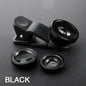 3-in-1 Smartphone Camera Lens Kit with Fisheye and Wide Angle