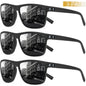 3-Pack Polarized Sunglasses – UV400 Anti-Glare Shades for Men & Women