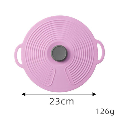 Silicone Fresh-Keeping Anti-Spill Lid – Leak-Proof, Dust-Proof, Reusable Food & Pot Cover for Kitchen Use