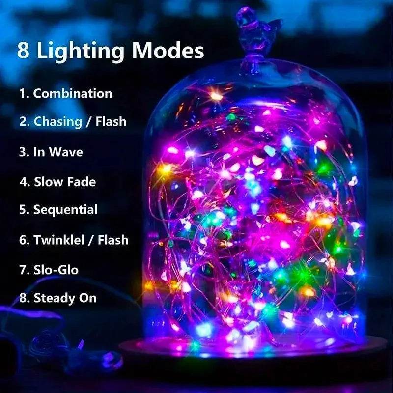 Solar Fairy String Lights Outdoor Waterproof