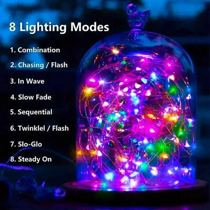 Solar Fairy String Lights Outdoor Waterproof