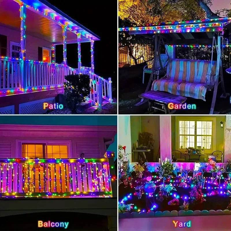 Solar Fairy String Lights Outdoor Waterproof
