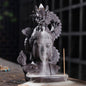 Head Of Buddha Backflow Incense Burner With Dragon