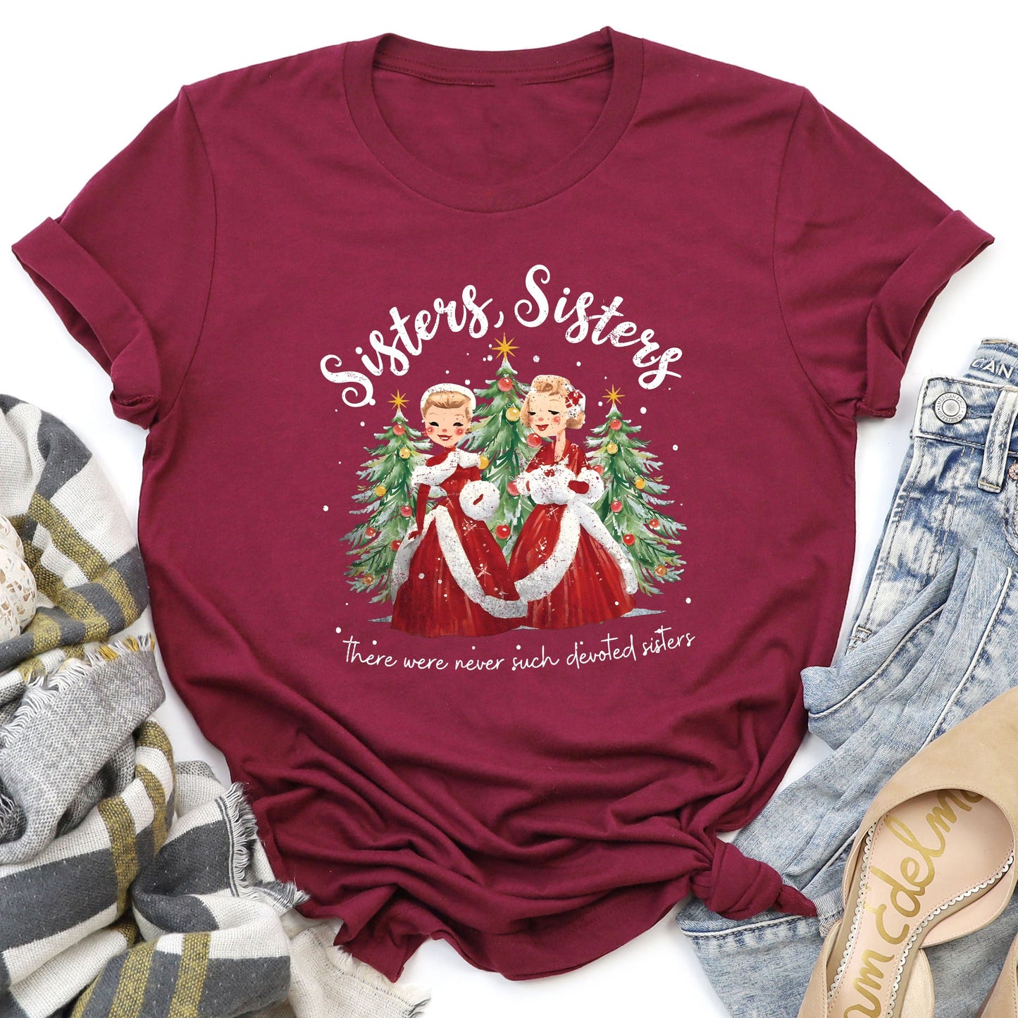 Sisters, White Christmas, Movie, Super Soft Tshirt, Classic, Musical