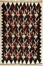 Masterpiece Large Vintage minimalistic Karabakh Kilim 7’5” x 11’