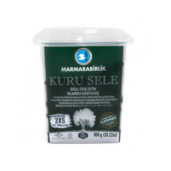 Matiz Marmarabirlik Dry Black Olives 2XS - 800g Natural Snack Delight