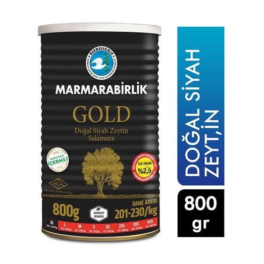 Mb Gemlik Black Olive Gold Tin 800g