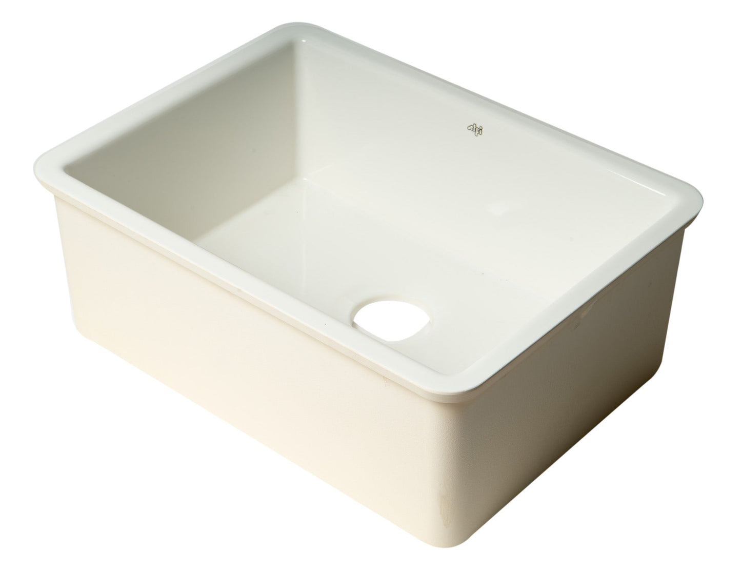 ALFI brand  AB2317 23" White Fireclay Undermount Kitchen Sink