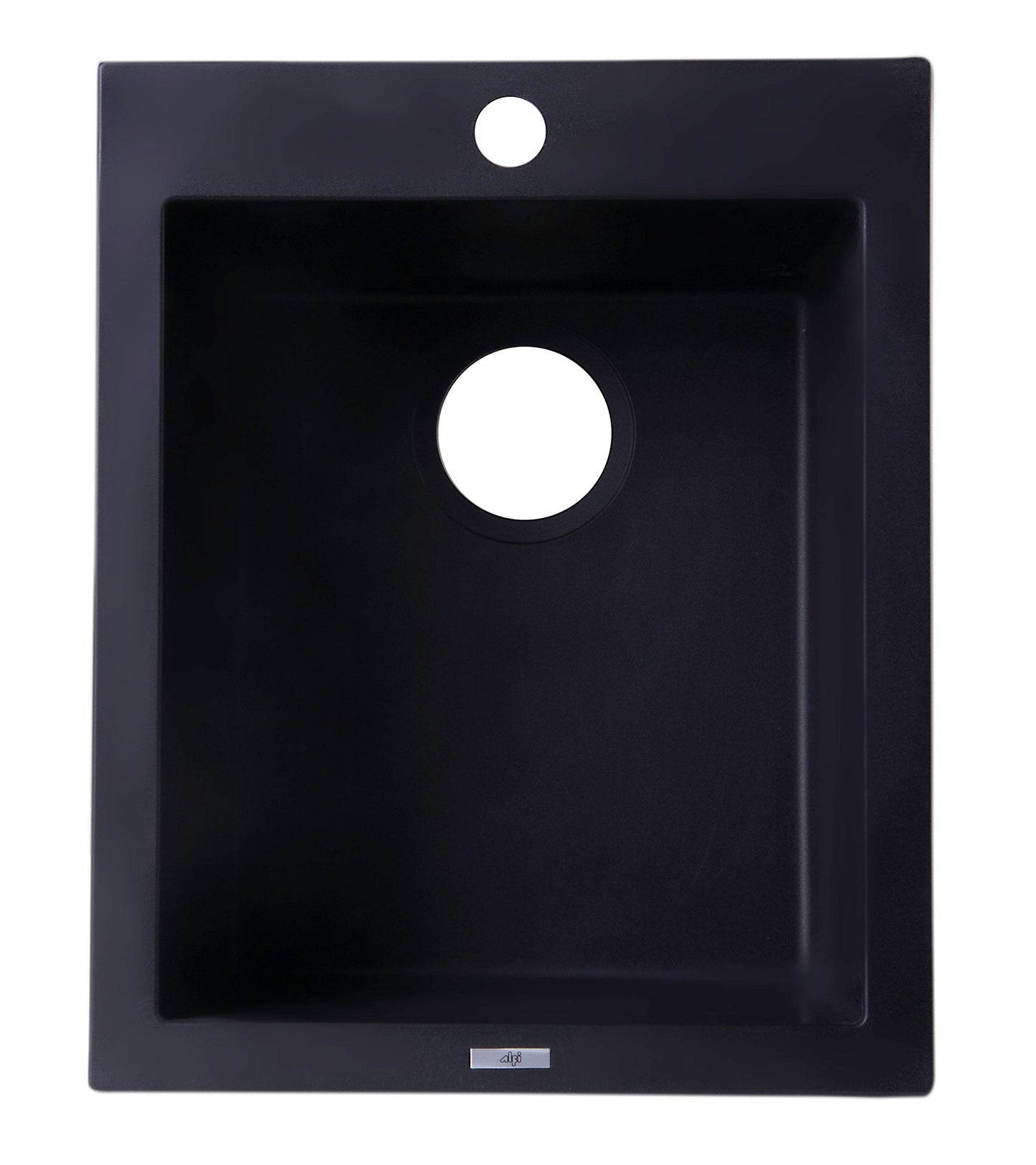 ALFI brand AB1720DI 17" Drop-In Rectangular Granite Composite Kitchen Prep Sink