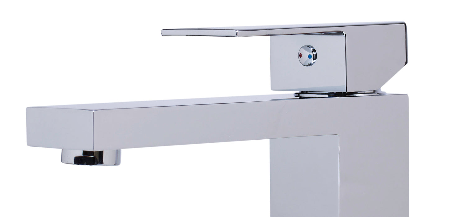 ALFI brand AB1129 Tall Square Single Lever Bathroom Faucet