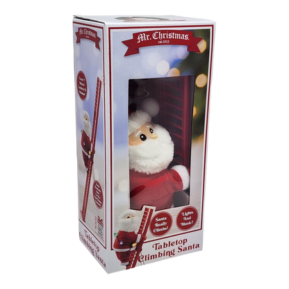 Tabletop Climber - Santa with Single Ladder