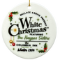 White Christmas  Retro 1954 Holiday Inn Movie  Ornament