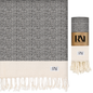 Mediterranean Boho Turkish Peshtemal Beach Bath Gym Yoga Towel 36” x 71”