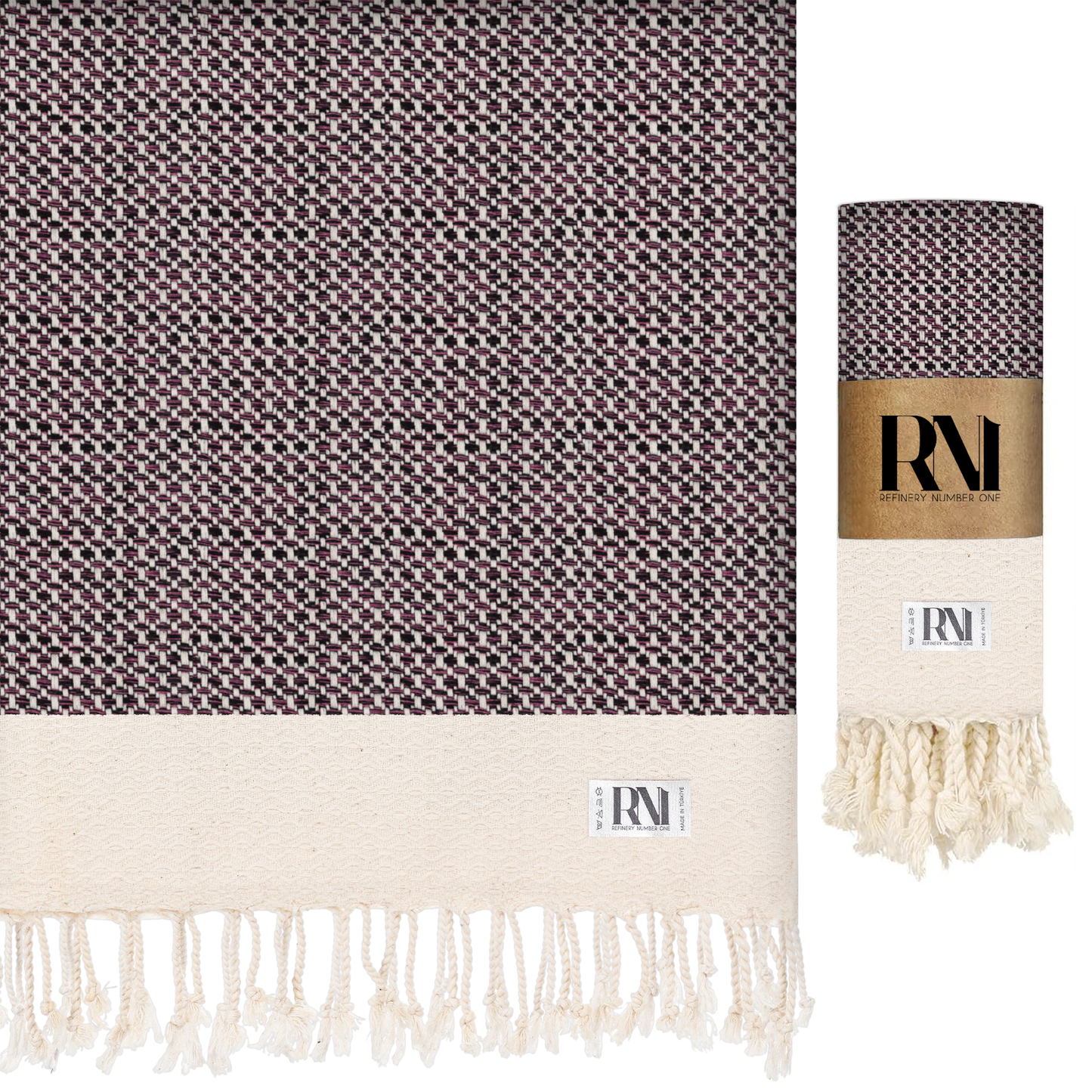 Mediterranean Boho Turkish Peshtemal Beach Bath Gym Yoga Towel 36” x 71”