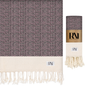 Mediterranean Boho Turkish Peshtemal Beach Bath Gym Yoga Towel 36” x 71”