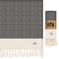 Mediterranean Boho Turkish Peshtemal Beach Bath Gym Yoga Towel 36” x 71”