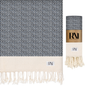 Mediterranean Boho Turkish Peshtemal Beach Bath Gym Yoga Towel 36” x 71”