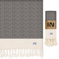 Mediterranean Boho Turkish Peshtemal Beach Bath Gym Yoga Towel 36” x 71”