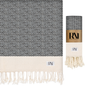 Mediterranean Boho Turkish Peshtemal Beach Bath Gym Yoga Towel 36” x 71”