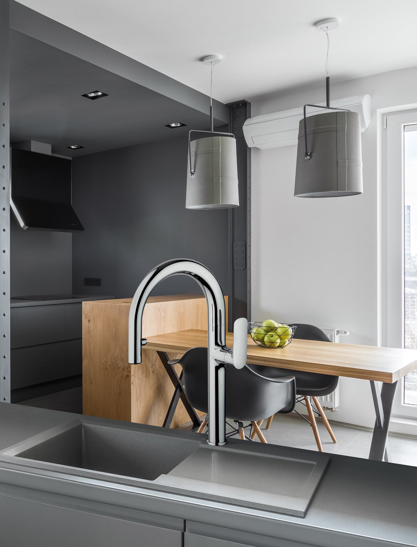 09CR591B Pulldown Kitchen Faucets