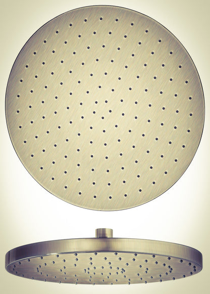 LaToscana Shower Line 8" Round Matt Gold Brass Shower Head — Model 78OK75908