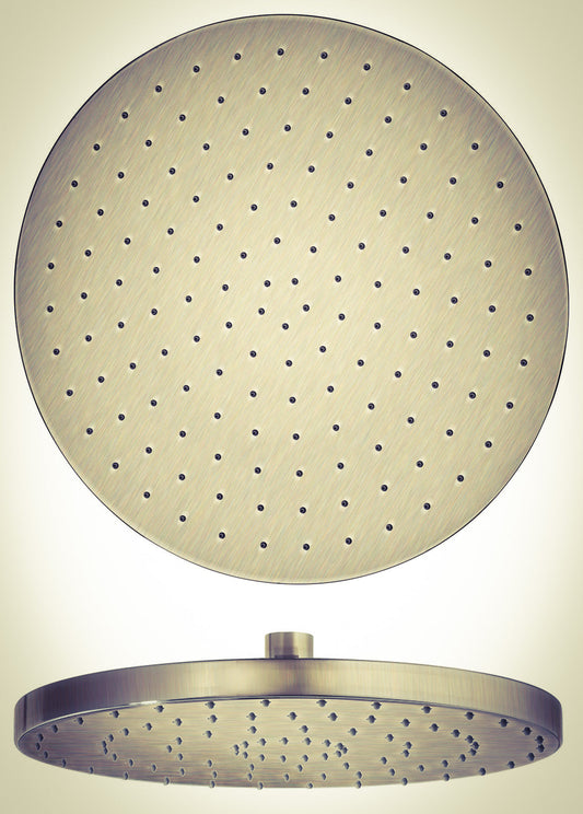 LaToscana Shower Line 8" Round Matt Gold Brass Shower Head — Model 78OK75908