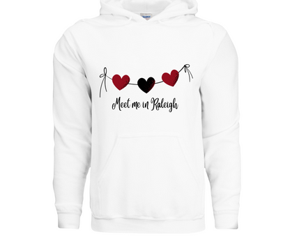 Customizable: Red and Black Hearts Hoodie