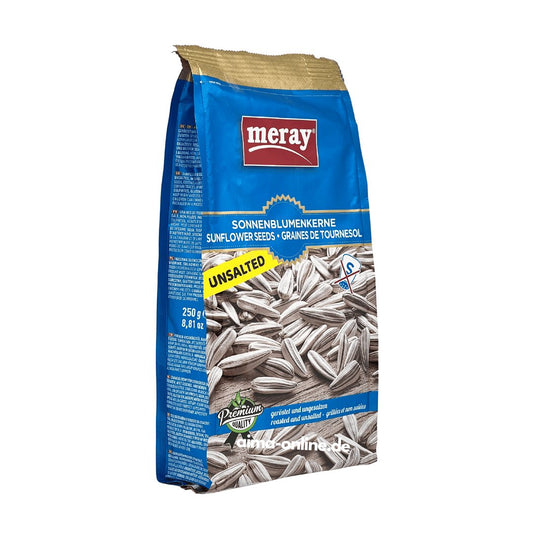 Meray Unsalted Roasted Sunflower Seeds - 250g Healthy Snack for Nut Lovers