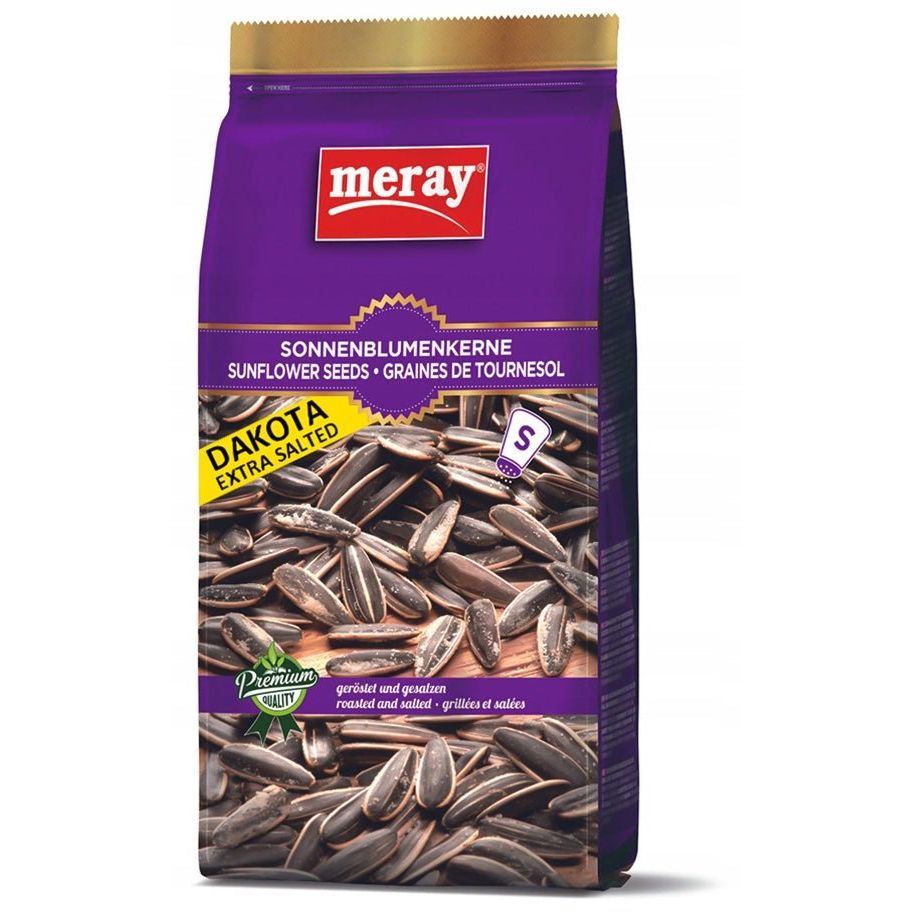Meray Roasted Sunflower Seeds - Extra Salted, 250g Pack for Crunchy Snack Lovers