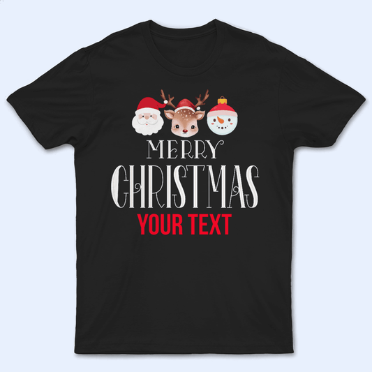 Merry Christmas - Personalized Custom T Shirt - Birthday, Loving, Funny Gift for Grandma/Nana/Mimi, Mom, Wife, Grandparent