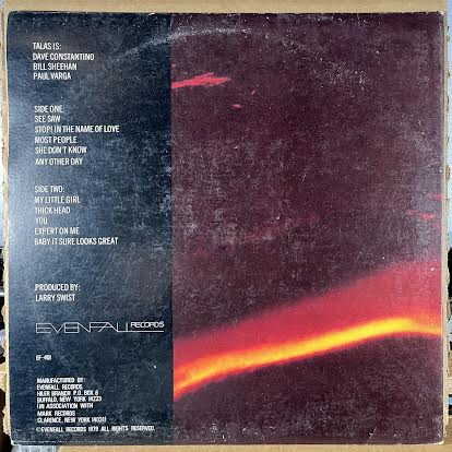 Talas (VINYL) | Excellent (EX) Very Good Plus (VG+)