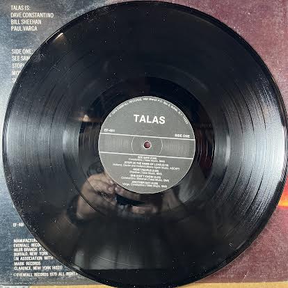 Talas (VINYL) | Excellent (EX) Very Good Plus (VG+)