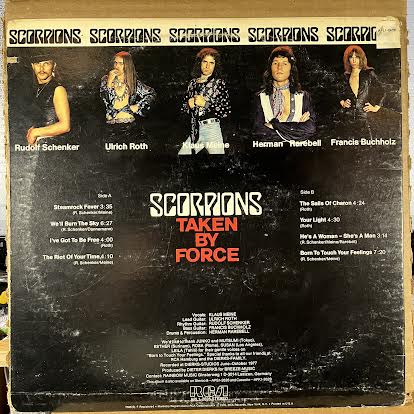 Taken By Force (VINYL) | Near Mint (NM or M-) Very Good Plus Plus (VG++)