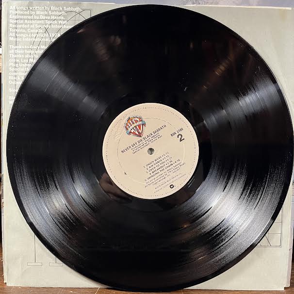 Never Say Die! (VINYL) | Near Mint (NM or M-) Excellent+ (EX+)