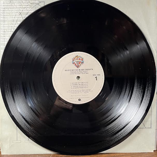 Never Say Die! (VINYL) | Near Mint (NM or M-) Excellent+ (EX+)