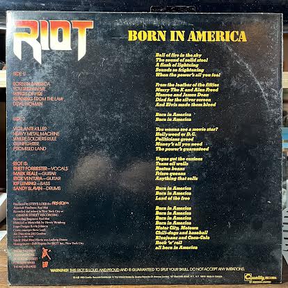 Born In America (VINYL) | Near Mint (NM or M-) Excellent+ (EX+)