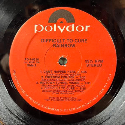 Difficult To Cure (VINYL) | Very Good Plus Plus (VG++) Excellent (EX)