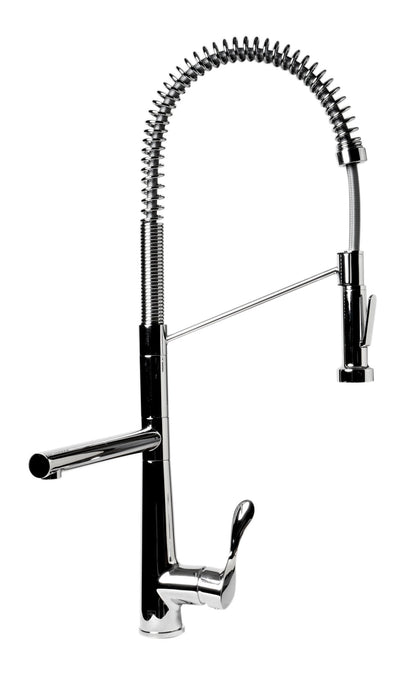 ALFI brand ABKF3787 Double Spout Commercial Spring Kitchen Faucet