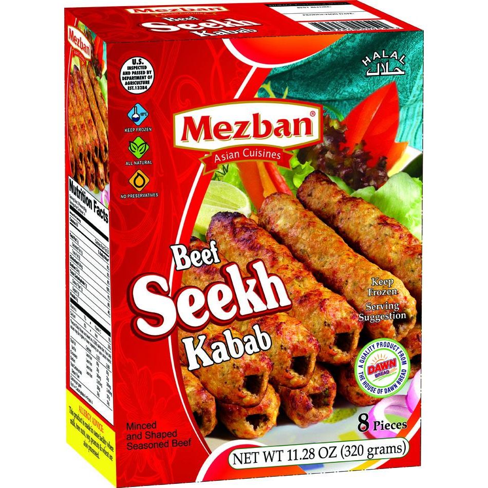 Mezban Beef Seekh Kabab