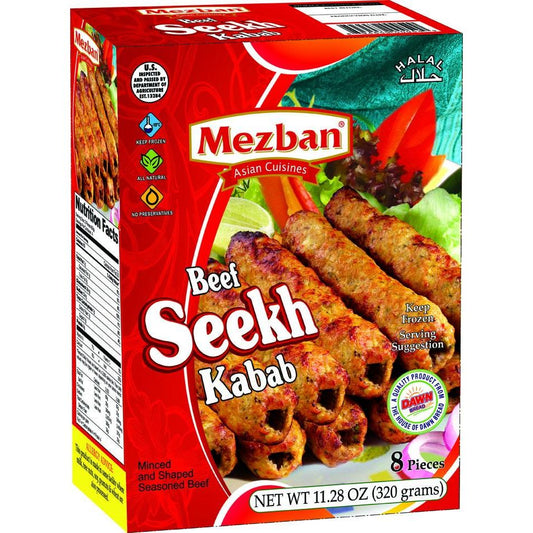 Mezban Beef Seekh Kabab