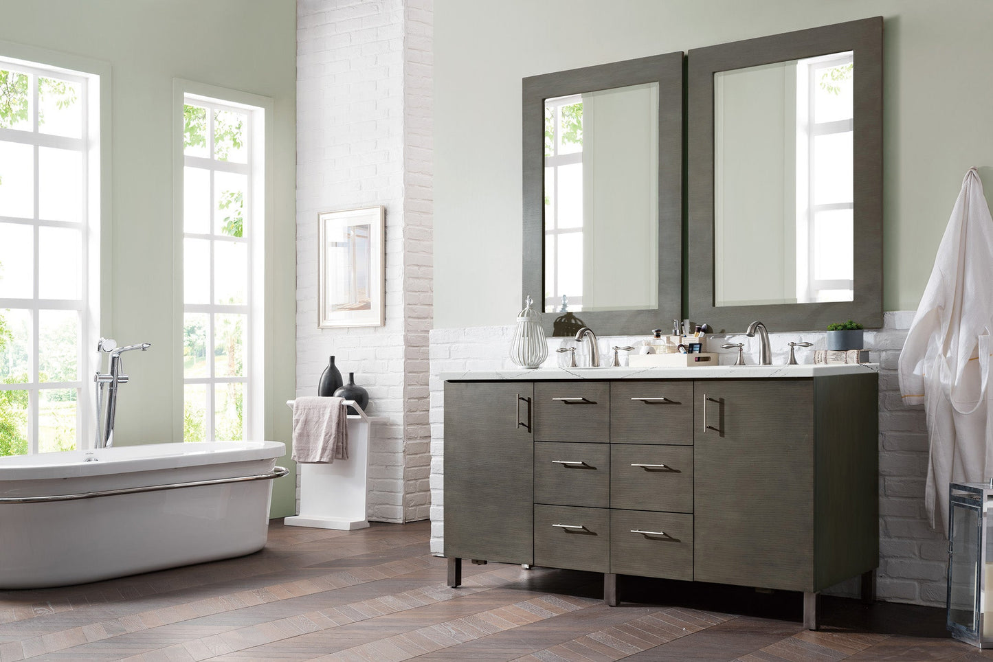 Metropolitan 60" Double Vanity Cabinet