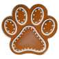 Gingerbread Paw Print Ornament