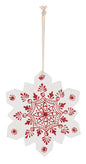 Hand Painted Snowflake Ornament -