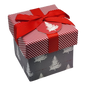 Gift Box Cube for Gift Cards - 3" x 3" - Greyscale Trees