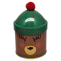 Gift Tin with Pom Pom Hat - Reindeer