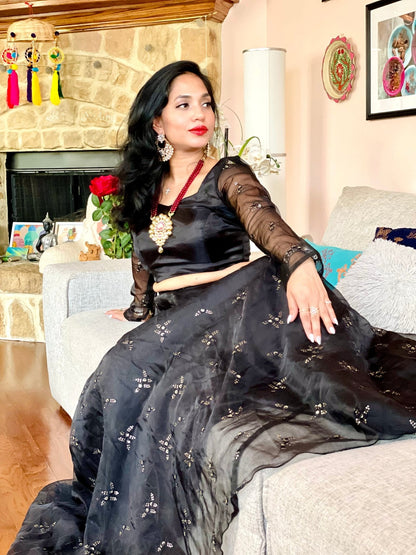 Midnight Rhapsody lehenga set